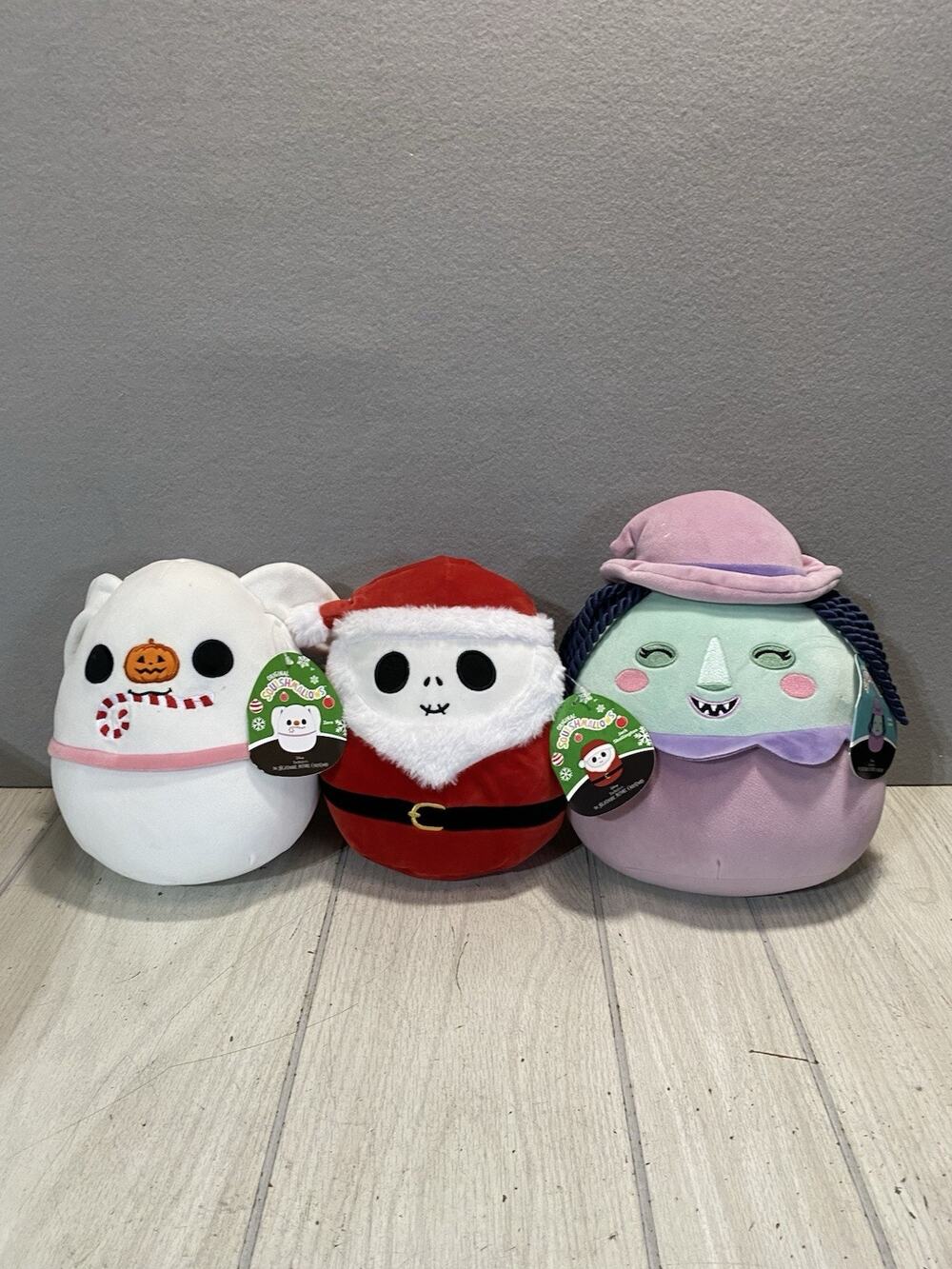 Squishmallows Halloween Nightmare Before Christmas Lot of 3 Zero Shock Jack